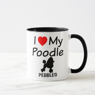Mug J'Aime Mon Chien De Poodle