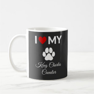 Mug J'aime mon chien King Charles Cavalier texte perso