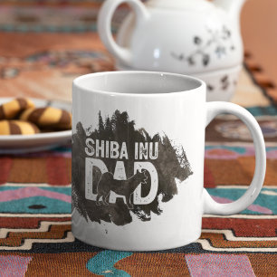 Mug J'aime mon chien Shiba Inu au cœur brillant Café