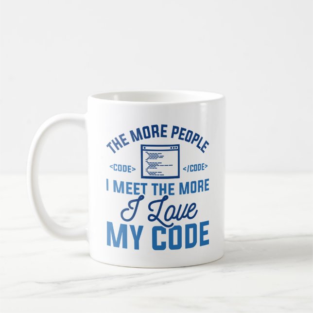 Mug J'aime mon code (Gauche)