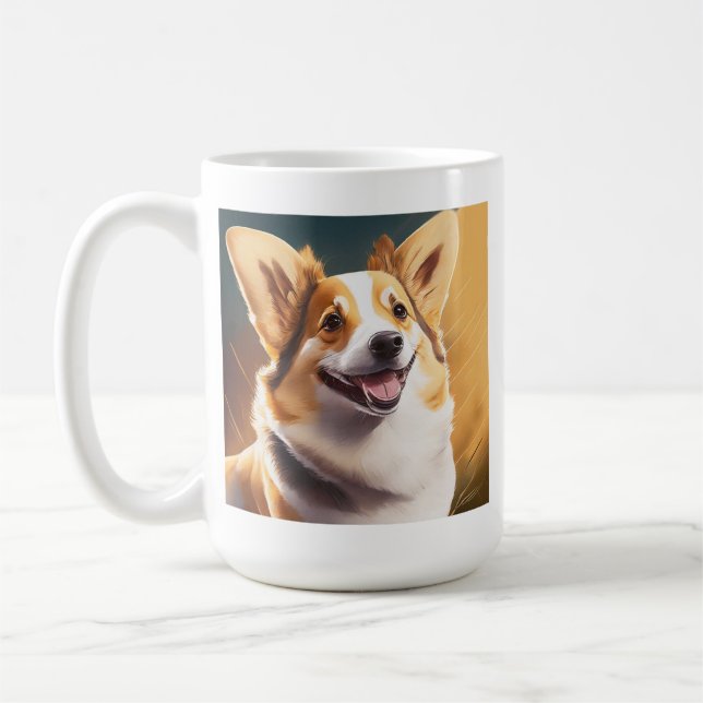 Mug J'Aime Mon Corgi | Propriétaire de chien mignon (Gauche)