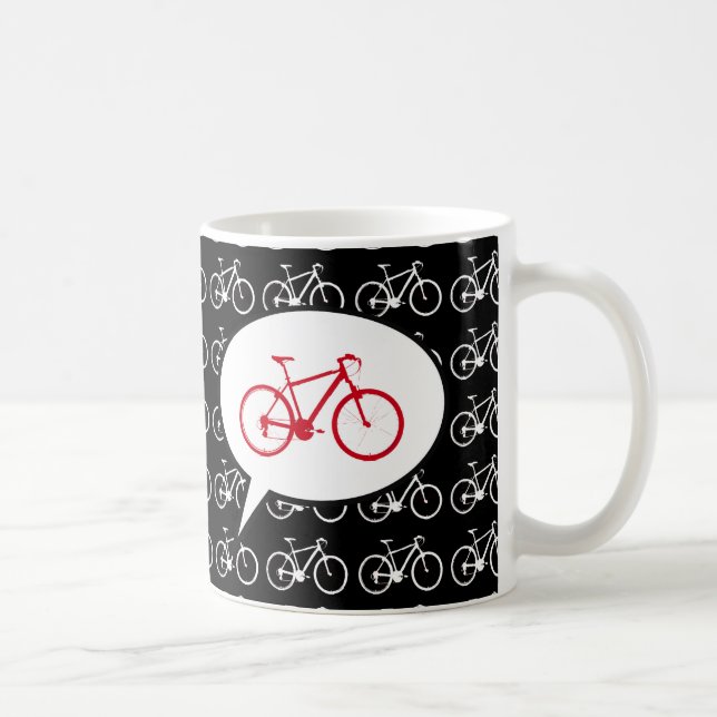 Mug j'aime mon dessin animé vélo (Droite)