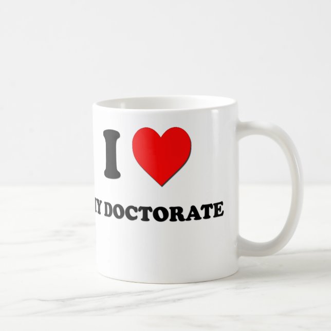 Mug J'aime mon doctorat (Droite)