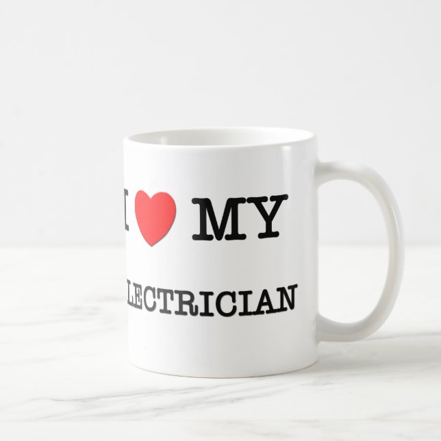Mug J'aime mon ÉLECTRICIEN (Droite)