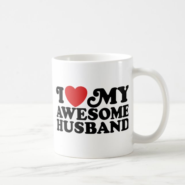 Mug J'Aime Mon Étonnant Mari (Droite)