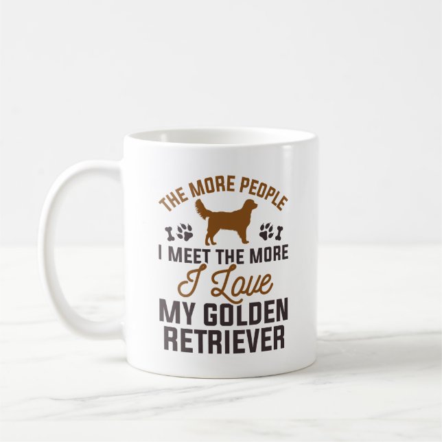 Mug J'Aime Mon Golden Retriever (Gauche)