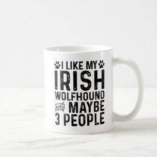 Mug J'aime mon Irish Wolfhound et 3 personnes