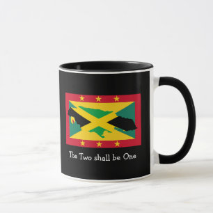 Mug J'Aime Mon... Jamaïque DRAPEAU DOUBLE Grenade