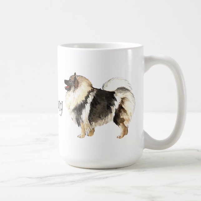 Mug J'aime mon Keeshond (Droite)