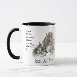 Mug J'aime mon PÈRE tellement je me moque Citation