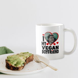 Mug J'aime mon petit ami Vegan, Saint Valentin
