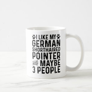 Mug J'aime mon pointer allemand à poil court et 3 pers