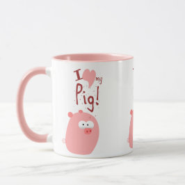 MUG J'AIME MON PORC