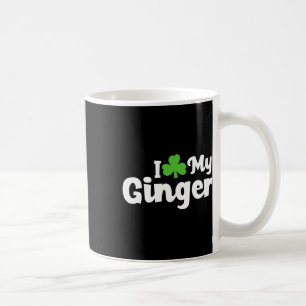Mug J'aime mon Shamrock rousse de gingembre Jour de la