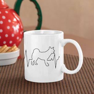 Mug J'Aime Mon Shiba Inu Chien Animateur Coeur Glissan