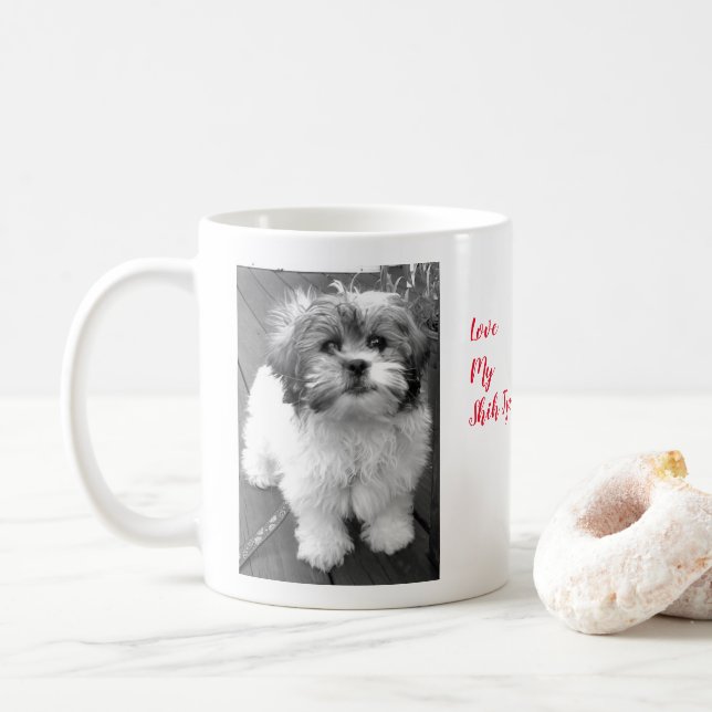 Mug J'aime mon Shih Tzu Bichon (Avec donut)