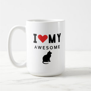 Mug J'aime mon super chien de chat