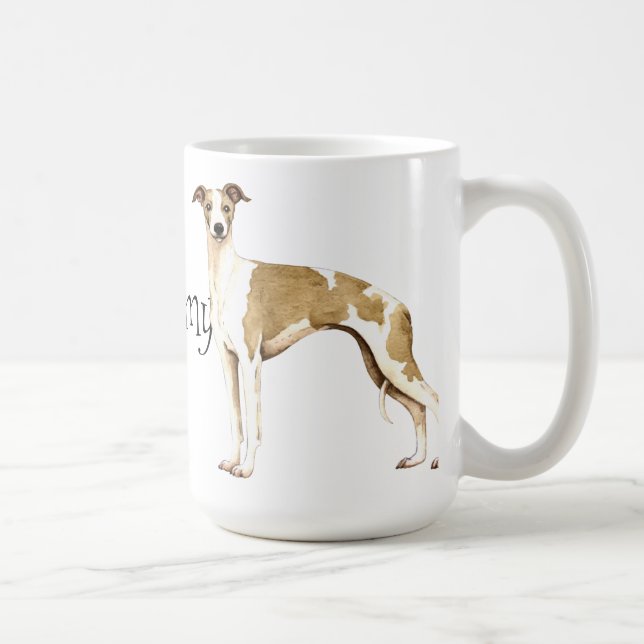 Mug J'aime mon whippet (Droite)