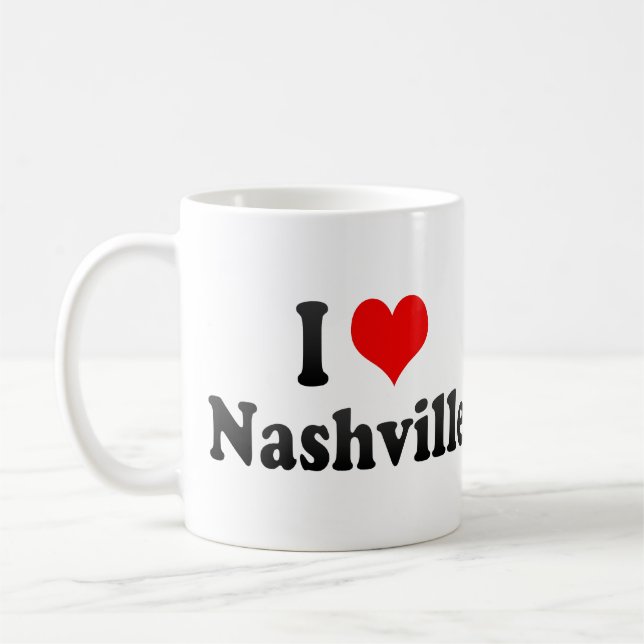 Mug J'aime Nashville, Etats-Unis (Gauche)