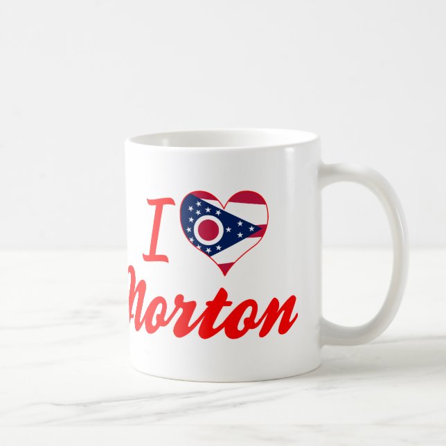 Mug J'aime Norton, Ohio (Droite)