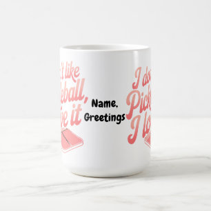Mug J'aime Pickleball Retro Paddle Sports Graphique