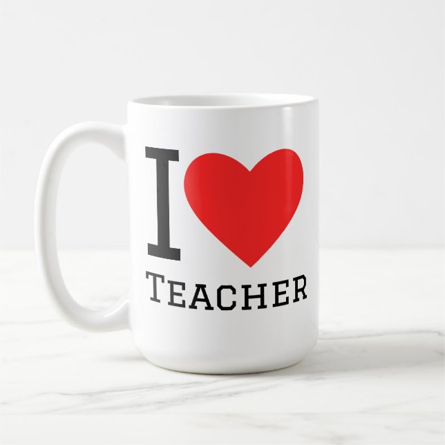 Mug J'aime professeur (Gauche)