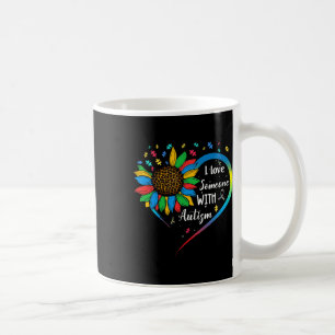 Mug J'Aime Quelqu'Un Avec Autisme Autiste Sensibilisat