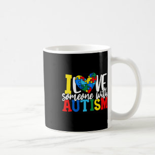Mug J'aime quelqu'un avec l'autisme Sensibilisation à