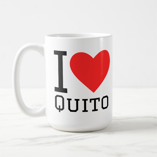 Mug J'aime Quito (Gauche)