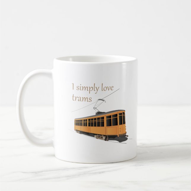 Mug J'aime simplement les tramways (Gauche)