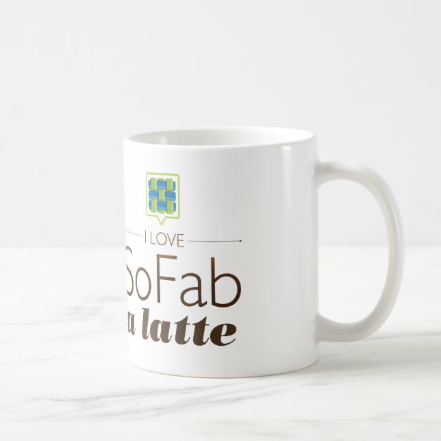 Mug J'aime SoFab un Latte (Droite)