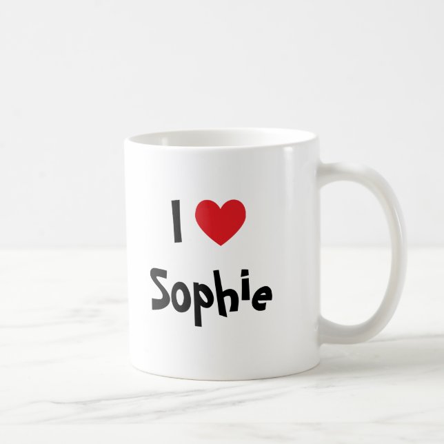 Mug J'aime Sophie (Droite)