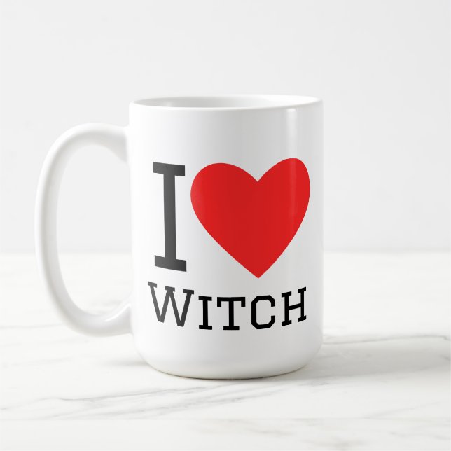 Mug J'aime sorcière (Gauche)