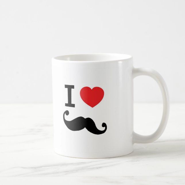 Mug J'aime twirly la moustache (Droite)