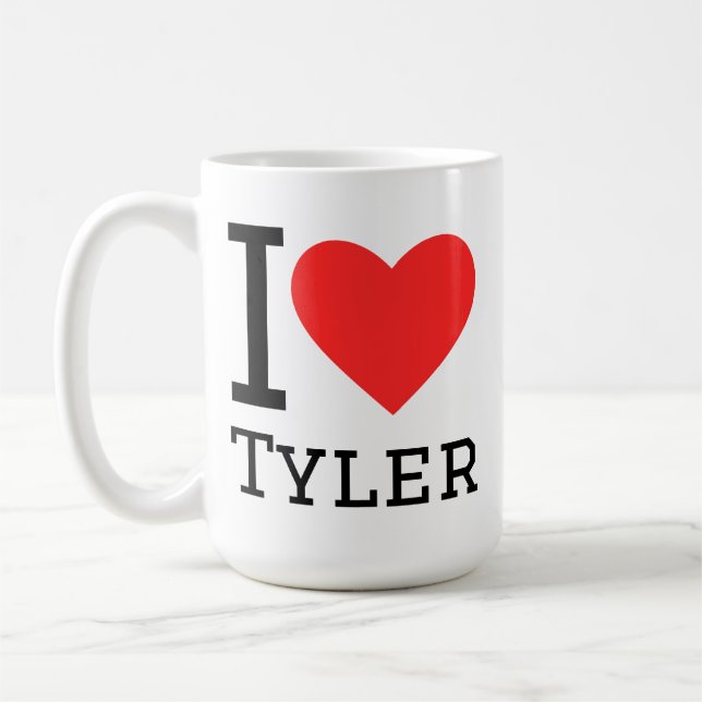 Mug J'aime Tyler  (Gauche)