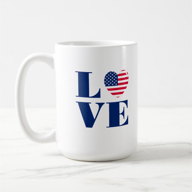 Mug J'aime USA (Gauche)