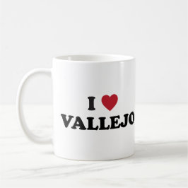 Mug J'aime Vallejo la Californie