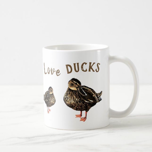 Mug J'Aime Vraiment Ducks Drinkware - (Droite)