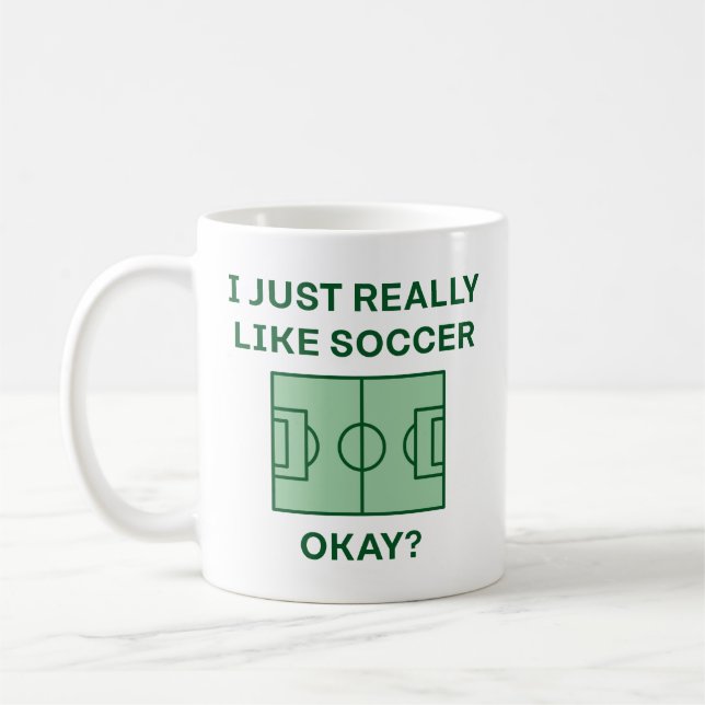 Mug J'Aime Vraiment Le Football Ok (Gauche)