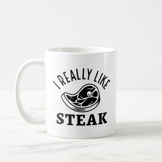 Mug J'Aime Vraiment Le Steak (Gauche)