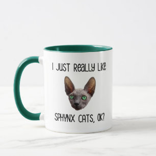 Mug J'Aime Vraiment Les Chats Sphynx, D'Accord ?