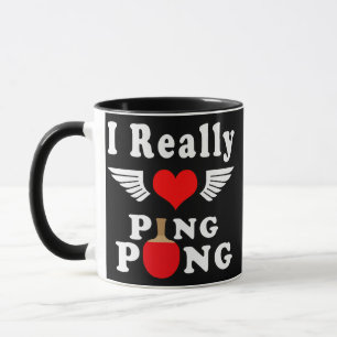 Mug J'Aime Vraiment Ping Pong Tennis De Table