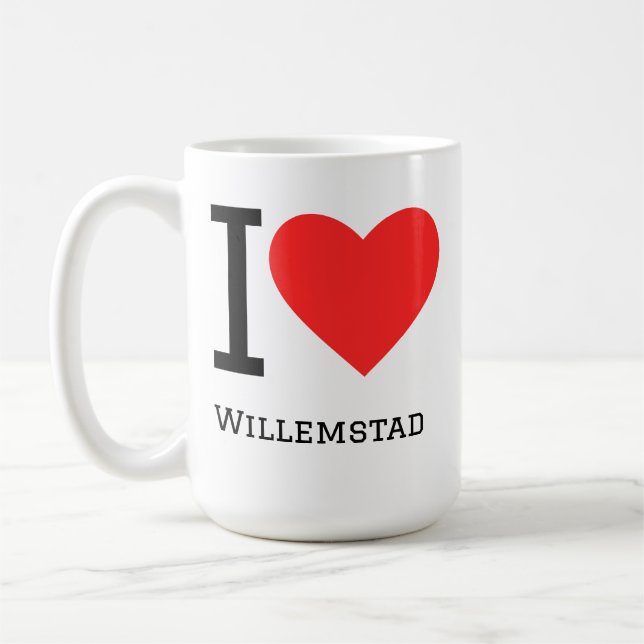 Mug J'aime Willemstad (Gauche)