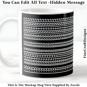 Mug J'aimerais mieux peindre Message caché 088W Nouvea