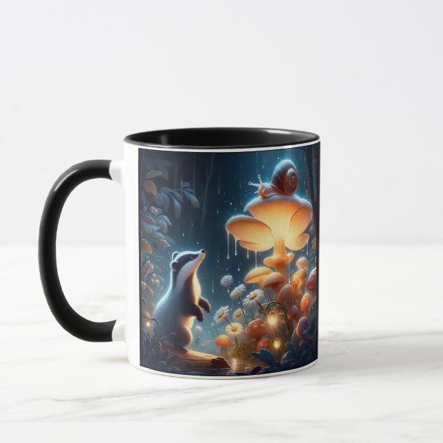 Mug J'aimerais que vous viviez à côté du champignon Ba (Gauche)