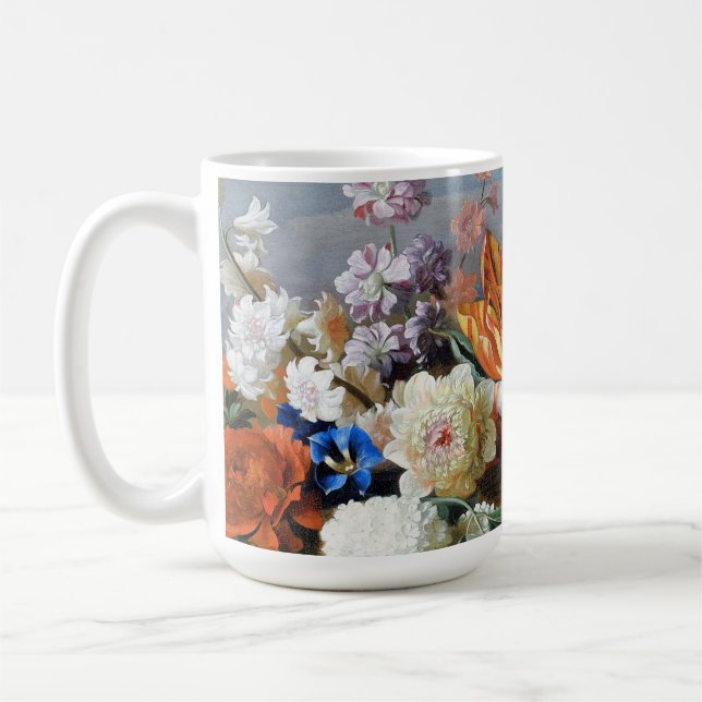 Mug Jakob Bogdani Tulips Peonies et autres Fleurs (Gauche)