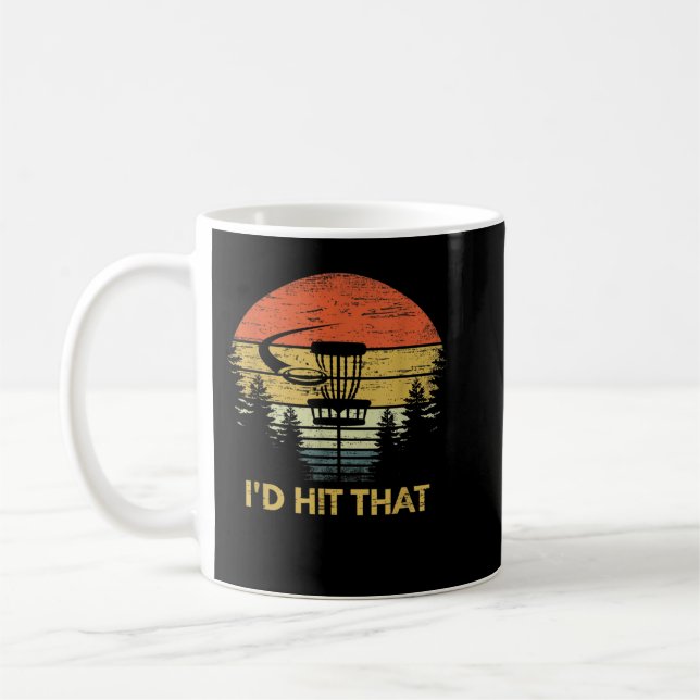 Mug J'allais frapper ce disque amusant Golf Frisbee Go (Gauche)