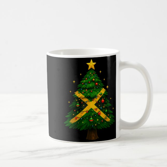 Mug Jamaican Christmas Tree Design, Festive Holiday Gr (Droite)