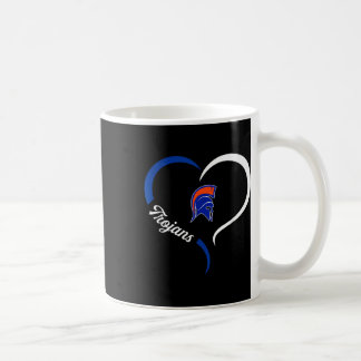 Mug James Island Charter Trojans Logo Demi-cœur Sloga