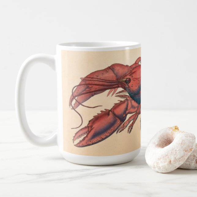 Mug James Sowerby Homard serbé (Avec donut)